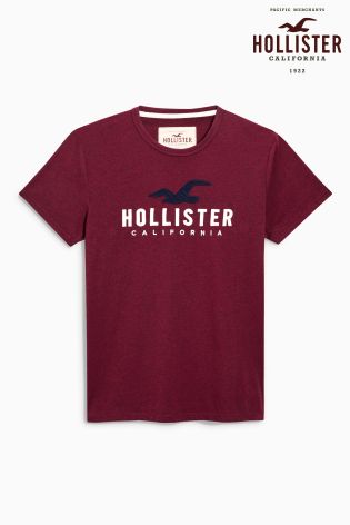 Hollister Burgundy Graphic T-Shirt